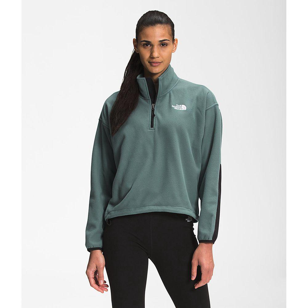 The North Face Tka Kataka ¼ Zip Γυναικεια Fleece - Πρασινο (AYLC27318)
